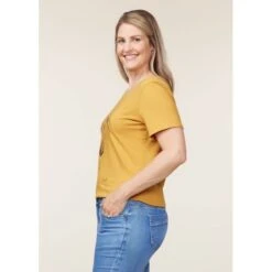 EQL Women's Graceful Horse T-Shirt - Dijon -Riding Apparel Store 645219 800 800