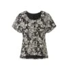 EQL Women's Allure Ecovero Short Sleeve Top - Black Eq Lace