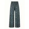EQL Women's Soft Sweep Wide Leg Print Pant - Bluegrass Countryside