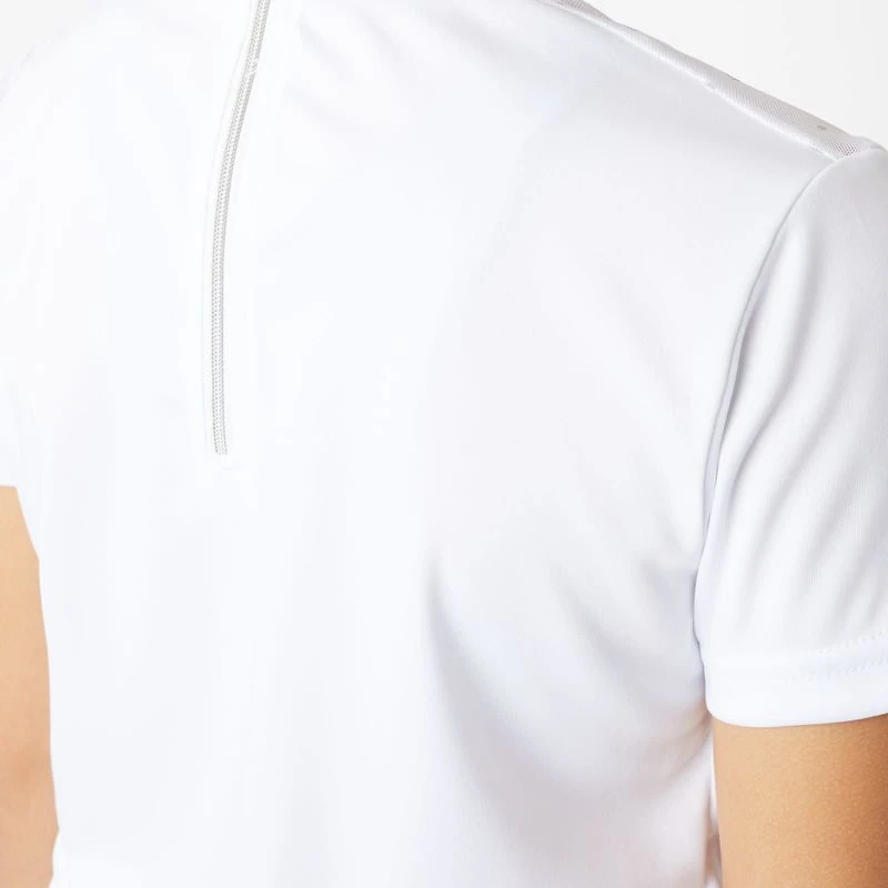 Horze Kids' Kaya Show Shirt - Brilliant White 6 Horze Kids' Kaya Show Shirt - Brilliant White - Image 4