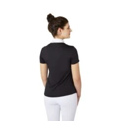 B Vertigo Women's Kayla Laced Short Sleeved Show Shirt - Dark Navy -Riding Apparel Store 649947 800 800