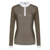 Fair Play Women's Anita Long Sleeve Competition Shirt - Taupe Grey