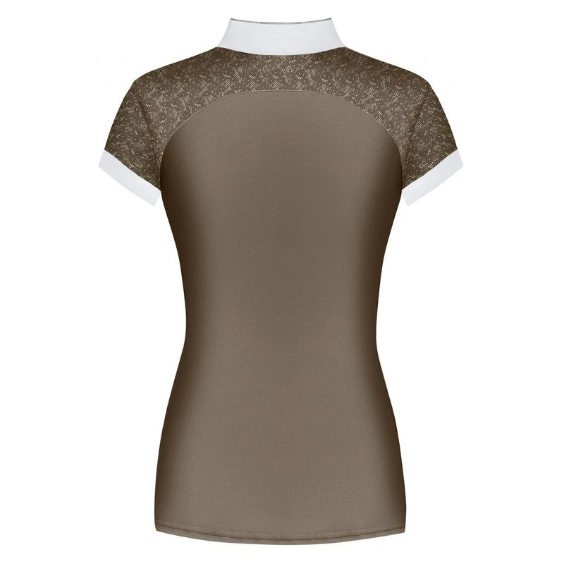 Fair Play Women's Anita Short Sleeve Competition Shirt - Taupe Grey 4 Fair Play Women's Anita Short Sleeve Competition Shirt - Taupe Grey - Image 2