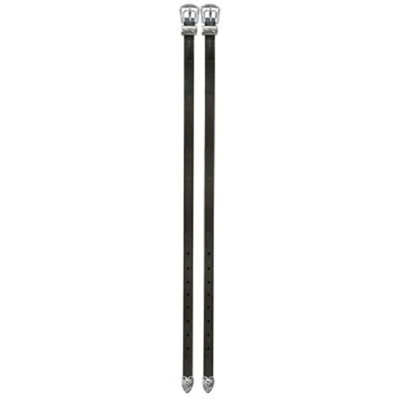 Perri's Spur Straps W/Silver Buckles - Black 3 Perri's Spur Straps W/Silver Buckles - Black
