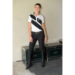 Equine Couture Women's Blakely Knee Patch Breeches - Black -Riding Apparel Store 678918 800 800