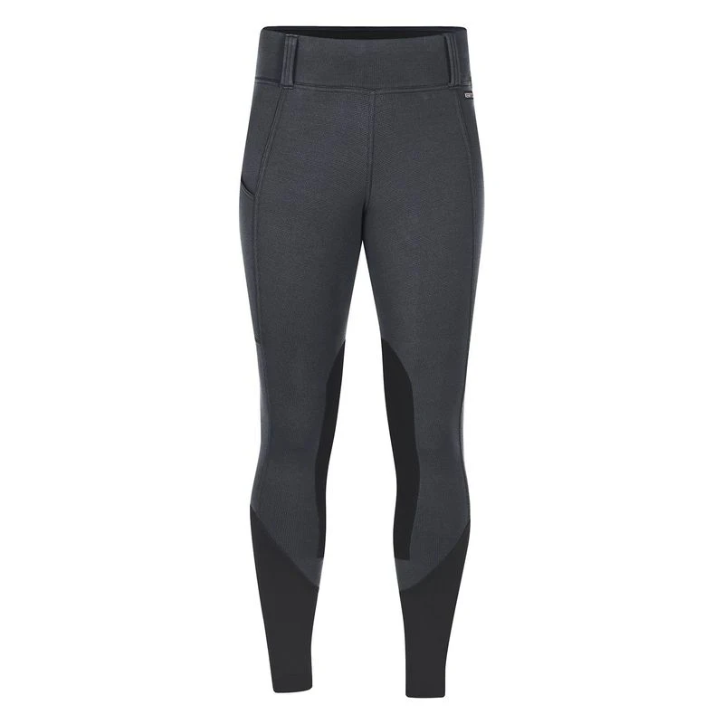 Kerrits Women's Sit Tight Wind Pro Knee Patch Tights - Peppercorn 3 Kerrits Women's Sit Tight Wind Pro Knee Patch Tights - Peppercorn