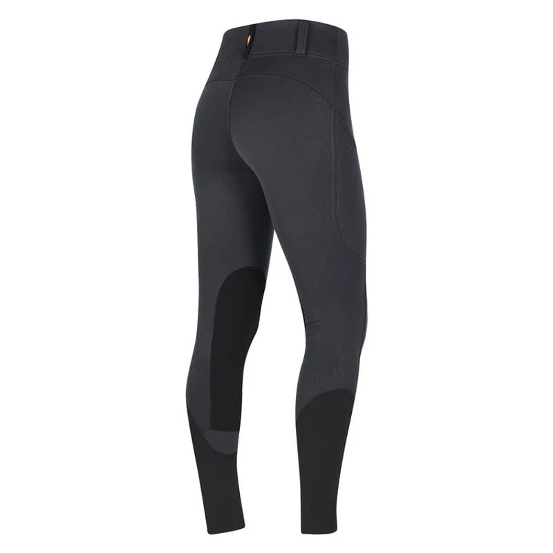 Kerrits Women's Sit Tight Wind Pro Knee Patch Tights - Peppercorn 5 Kerrits Women's Sit Tight Wind Pro Knee Patch Tights - Peppercorn - Image 3