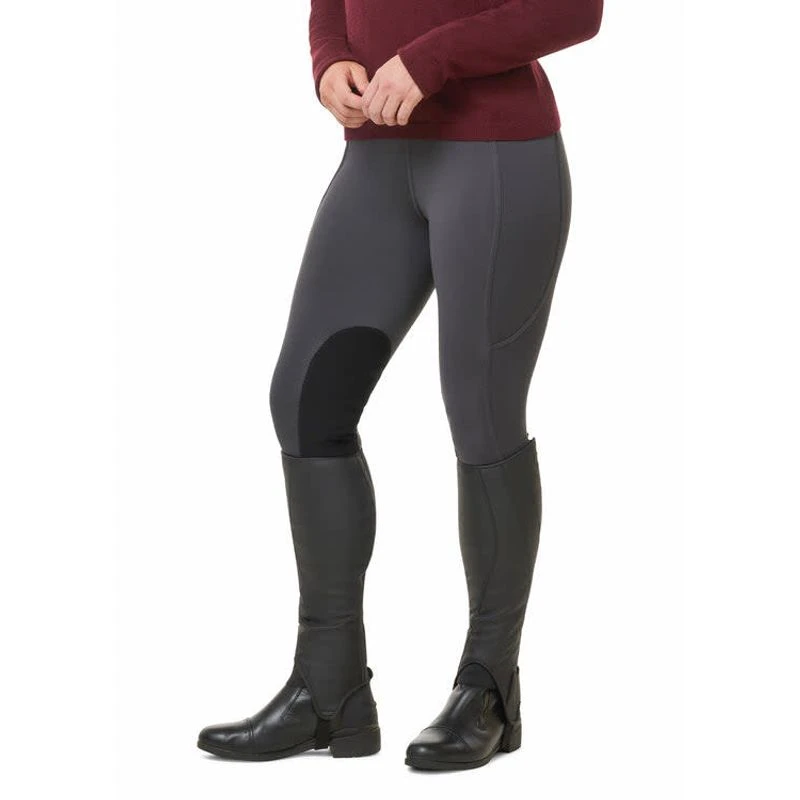 Kerrits Women's Sit Tight Wind Pro Knee Patch Tights - Peppercorn 6 Kerrits Women's Sit Tight Wind Pro Knee Patch Tights - Peppercorn - Image 4