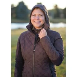 Kerrits Women's Bit By Bit Quilted Jacket - Java -Riding Apparel Store 682592 800 800