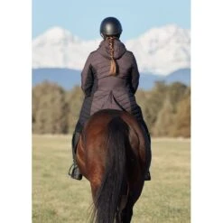 Kerrits Women's Horsey Houndstooth Insulated Parka - Java Houndstooth/Black -Riding Apparel Store 682954 800 800